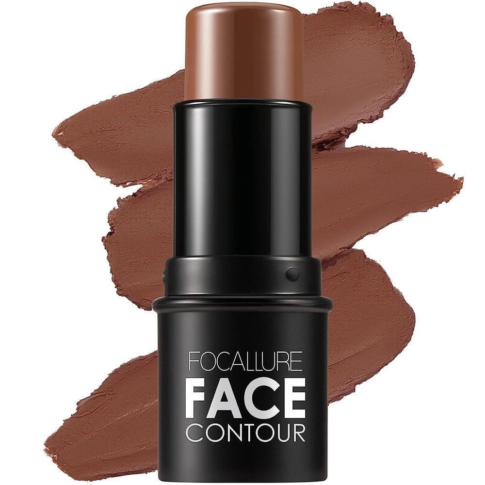 2 FOCALLURE Cream Contour Stick Matte Bronzer Stick, Waterproof Shade # 4